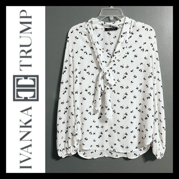 Ivanka Trump Tops - Ivanka Trump Long Sleeve Scarf Blouse